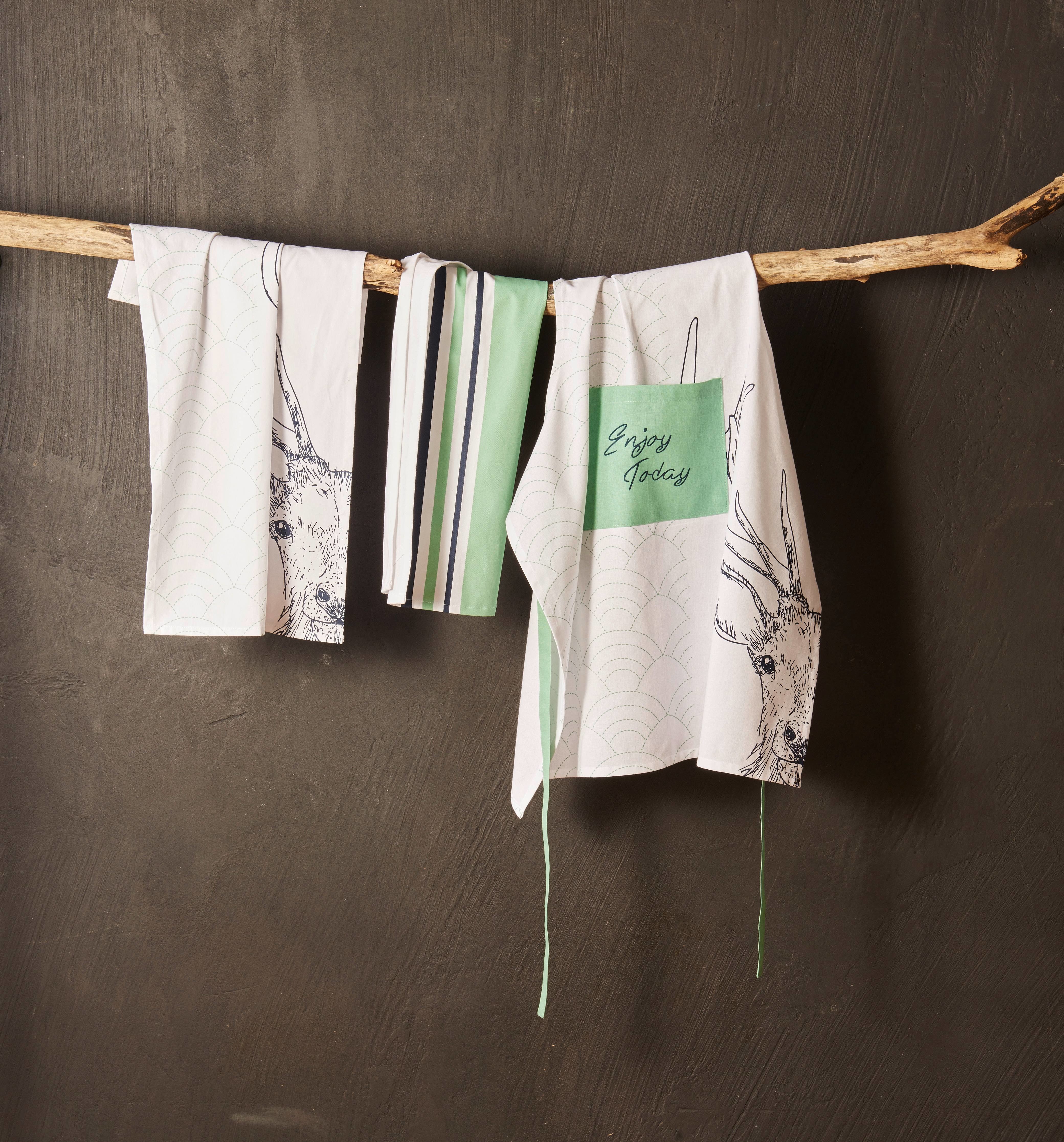 Lot de 2 torchons 50 x 70 cm CERFS