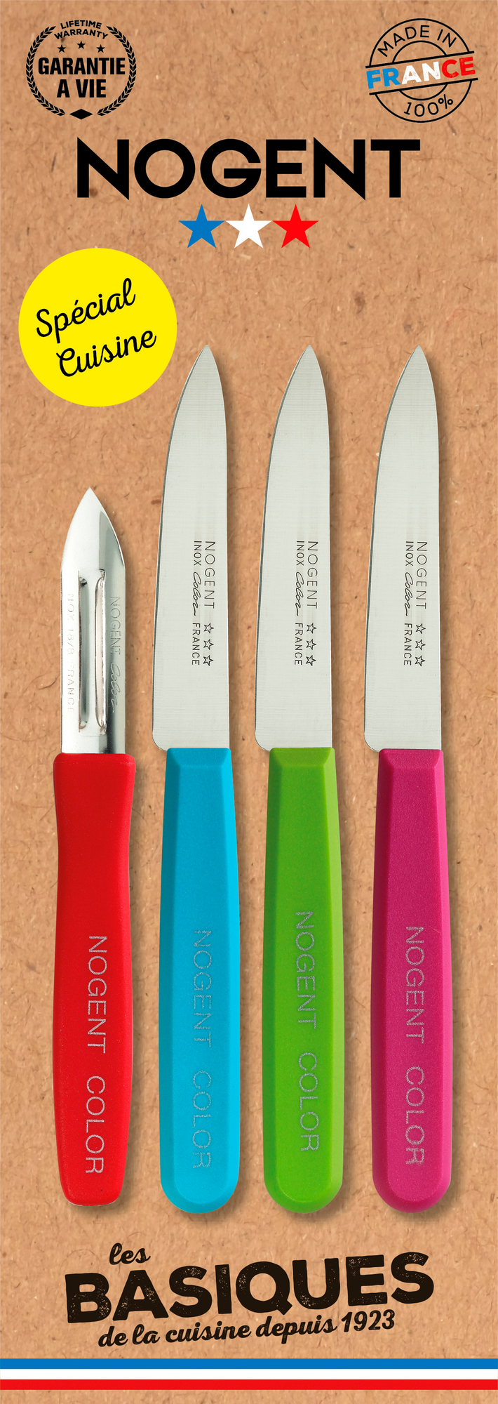 SET AVEC 1 ÉPLUCHEUR A DOUBLE TRANCHANTS ET 3 C...