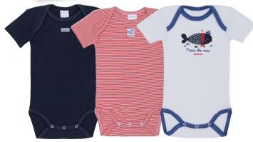 LOT DE 3 BODIES MANCHES COURTES