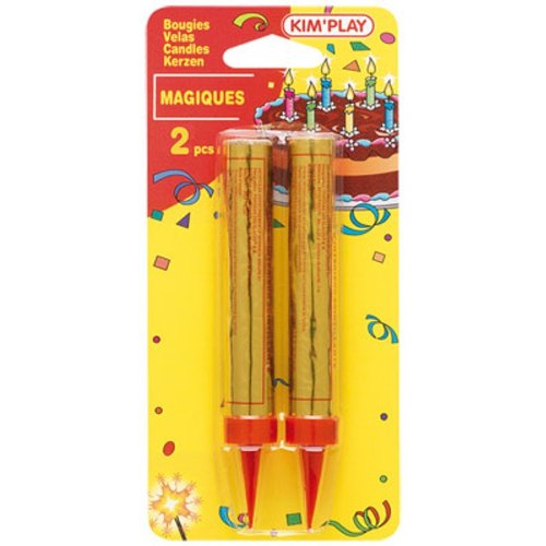 - cou630 - décoration de gâteau - 2 bougies mag...