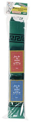 - 1371 - tapis de jeu de cartes 60 x 40 cm + 2 ...