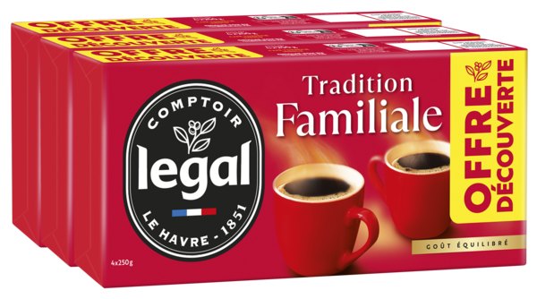 CAFÉ TRADITION FAMILIALE MOULU 
LEGAL