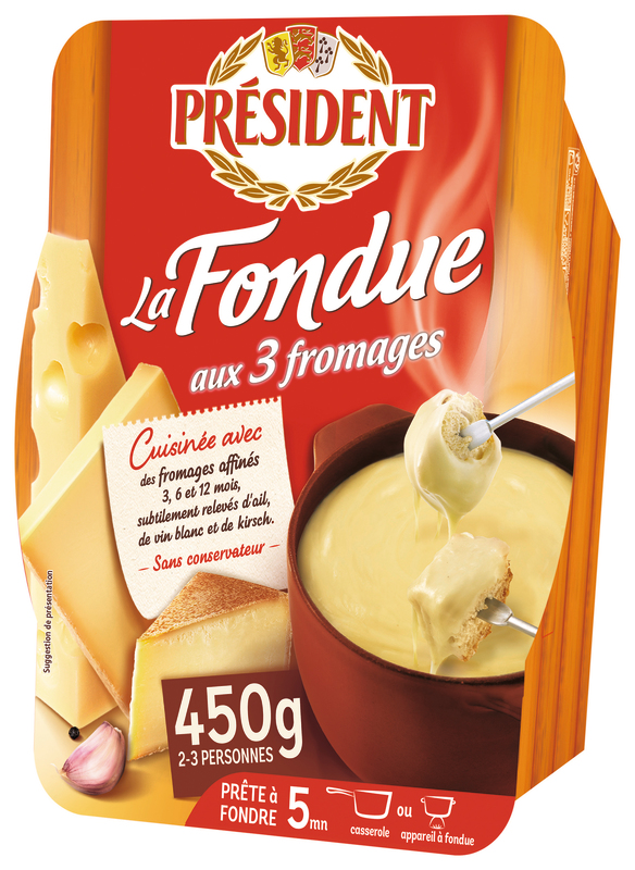 FONDUE AUX 3 FROMAGES PRESIDENT