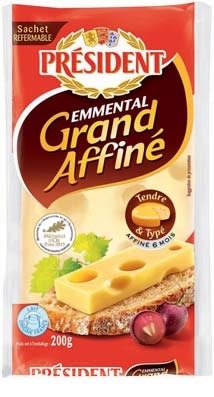EMMENTAL GRAND AFFINÉ 28% MAT.GR.** “PRÉSIDENT” 3228022140062 (3228022140062)