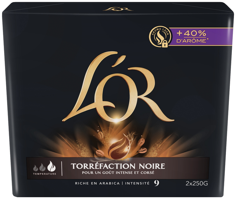 CAFÉ MOULU TORRÉFACTION NOIRE L'or