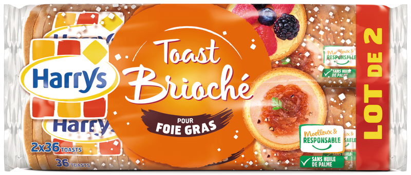 TOAST BRIOCHÉS POUR FOIE GRAS HARRYS