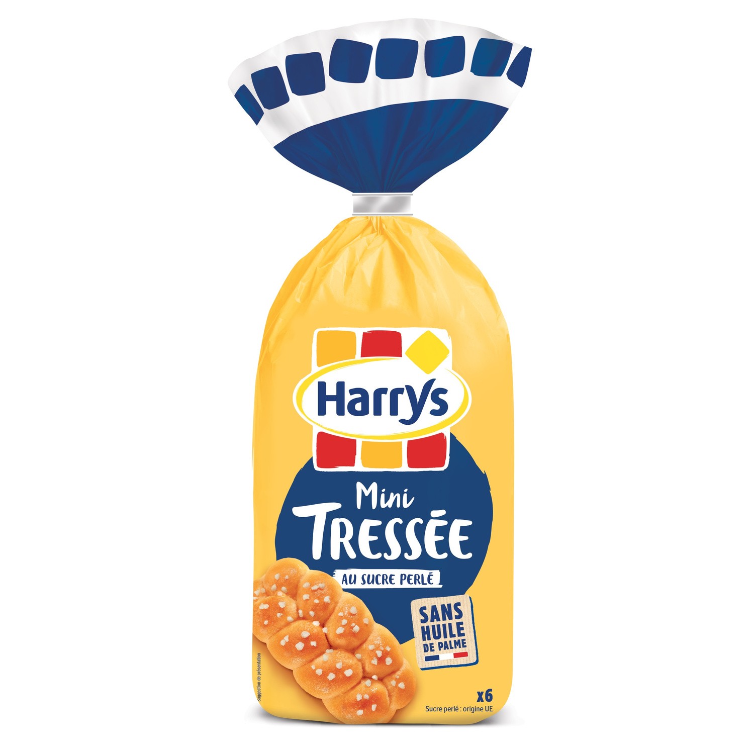 Brioche mini tressée sucre perlé HARRY'S