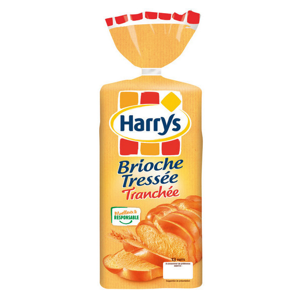 Brioche tressée tranchée