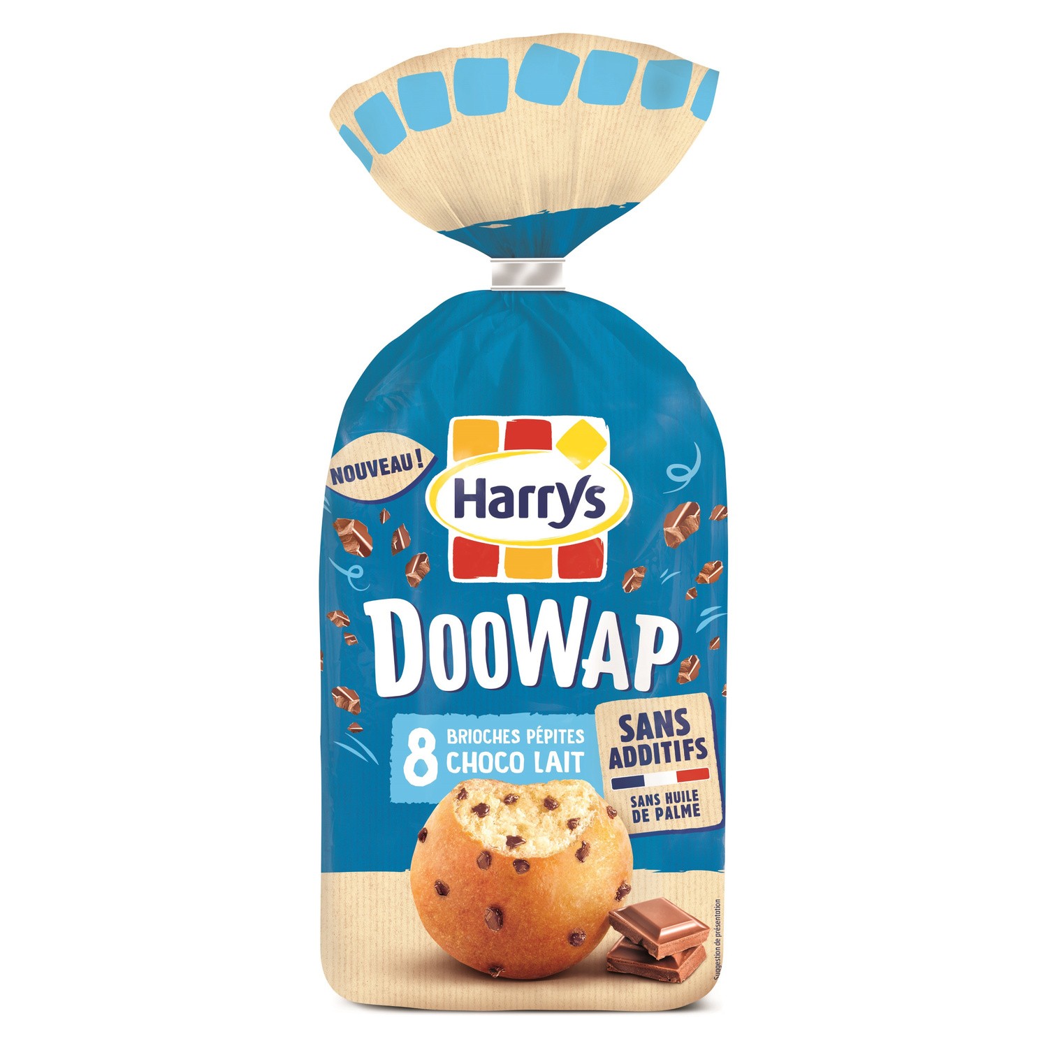 Brioche pépites chocolat au lait sans additifs DooWap 3228857001156 HARRY'S Brioche pépites chocolat au lait sans additifs DooWap 3228857001156 HARRY'S