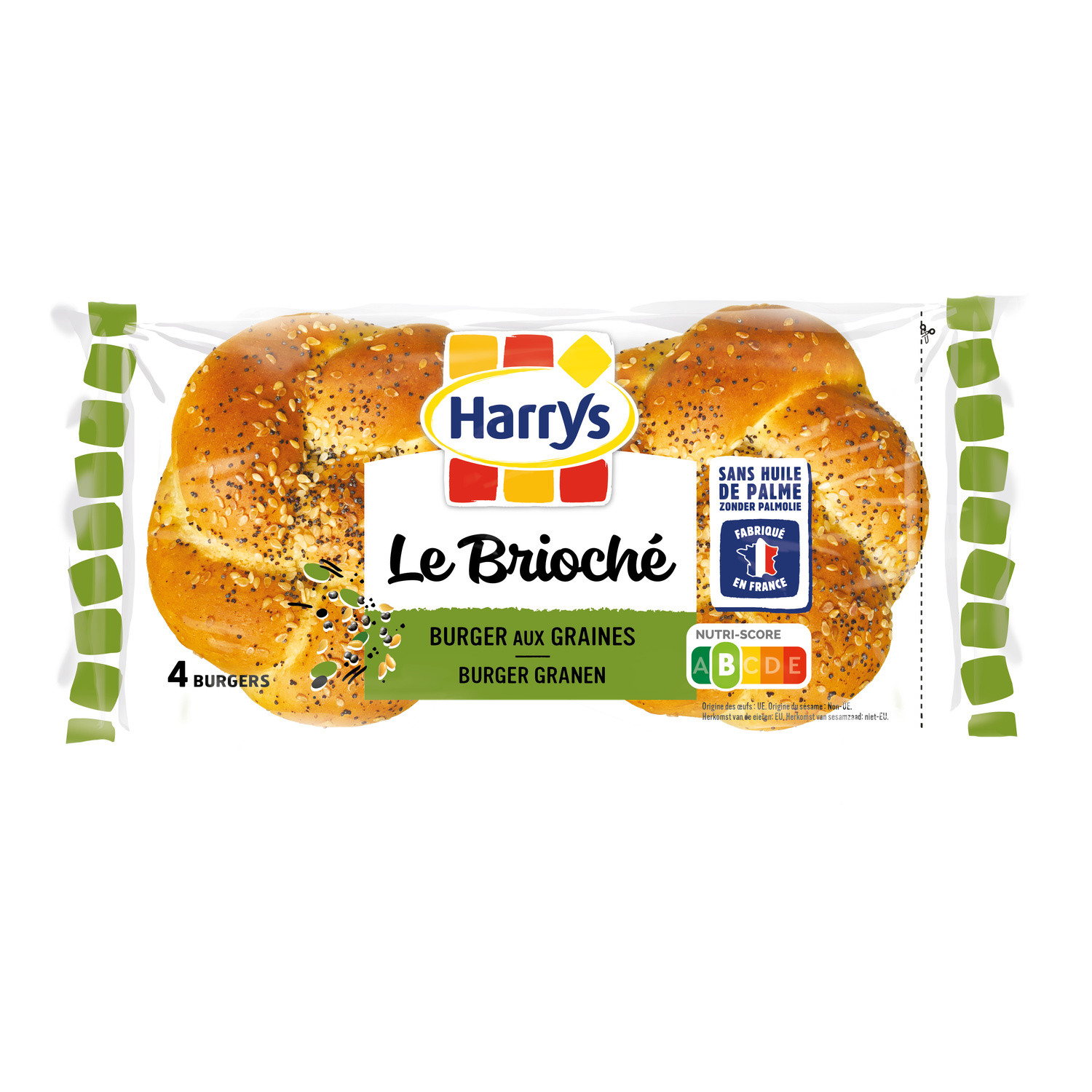Pain Burger brioché et graines HARRY'S