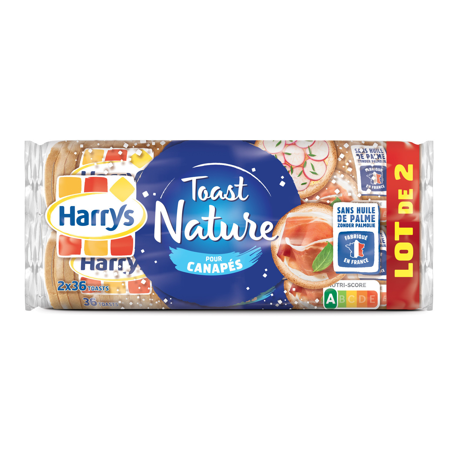 Pain spécial toast canapé HARRY'S 3228857001651 HARRY'S Pain spécial toast canapé HARRY'S 3228857001651 HARRY'S