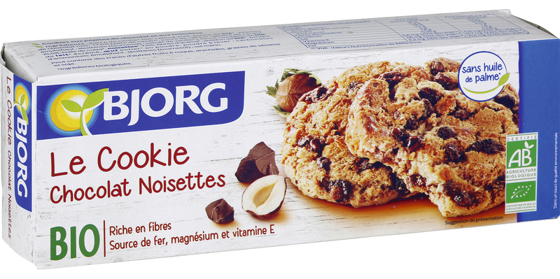 COOKIES BIO CHOCOLAT NOISETTE