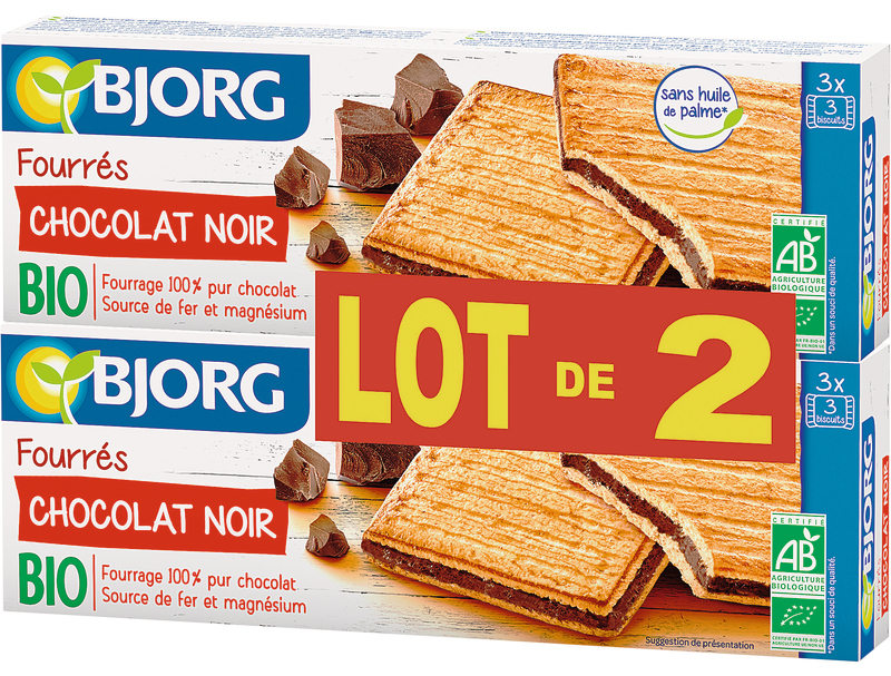 FOURRÉS BIO CHOCOLAT NOIR Bjorg