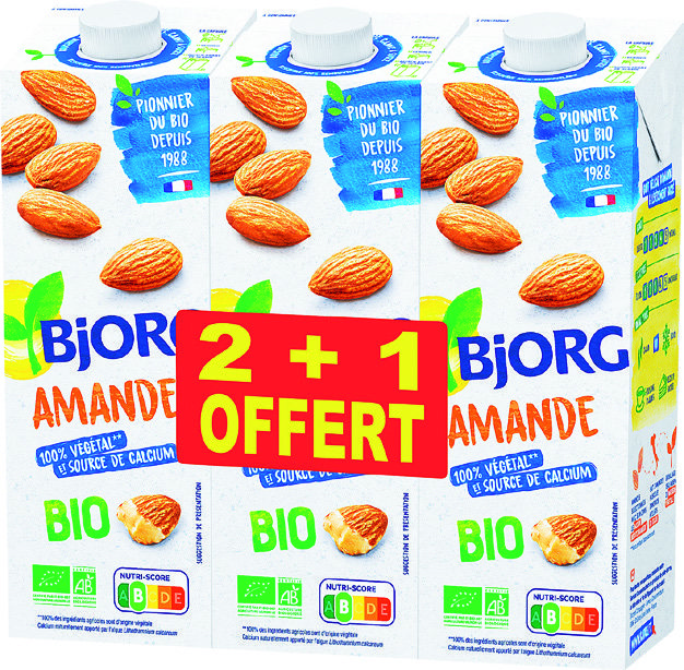  BOISSONS AMANDES CALCIUM BIO “BJORG” code EAN 3229820785509 