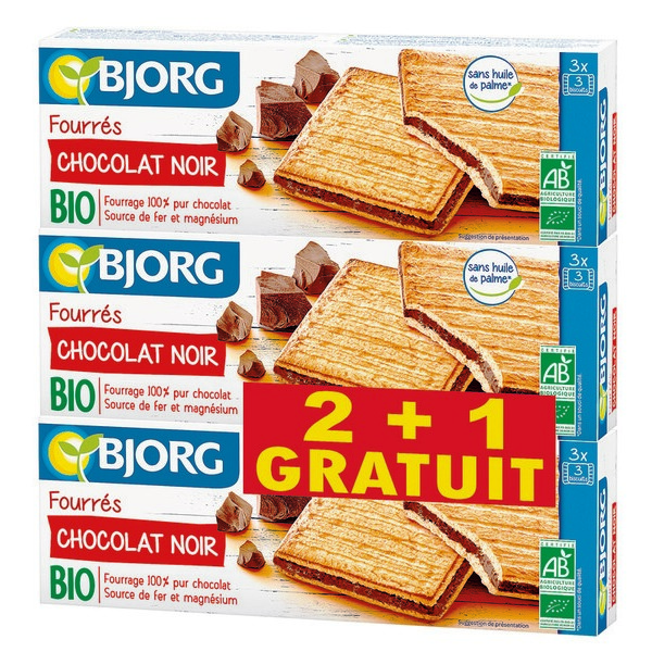 FOURRÉ CHOCOLAT NOIR OU AU LAIT BJORG