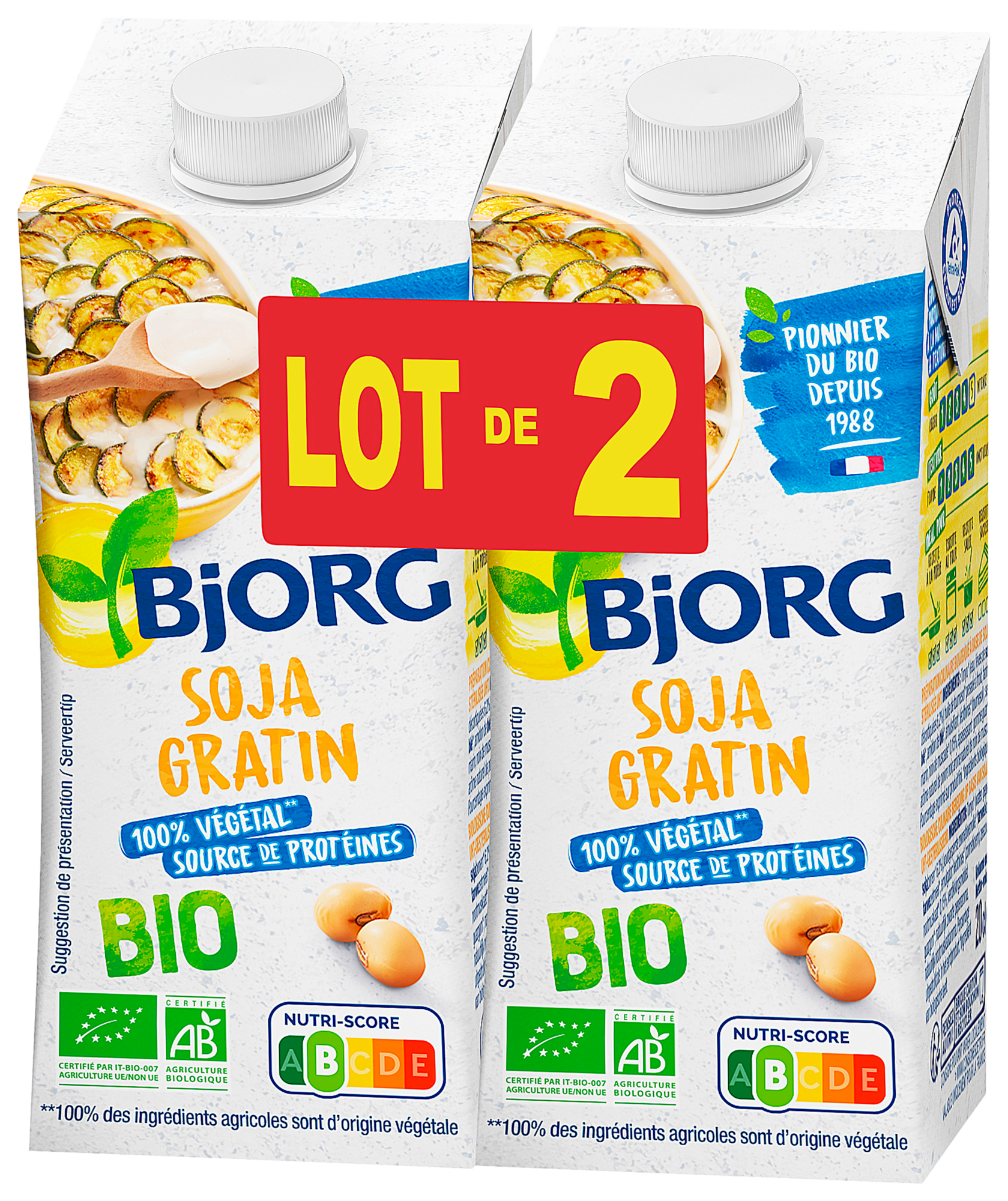 BJORG AIDE CULINAIRE SOJA BIO code EAN 3229820790336 