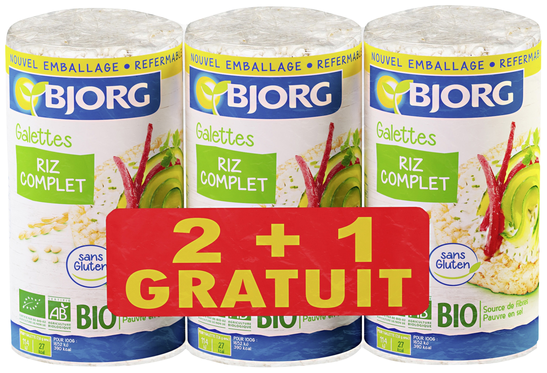 Galettes au riz complet Bjorg