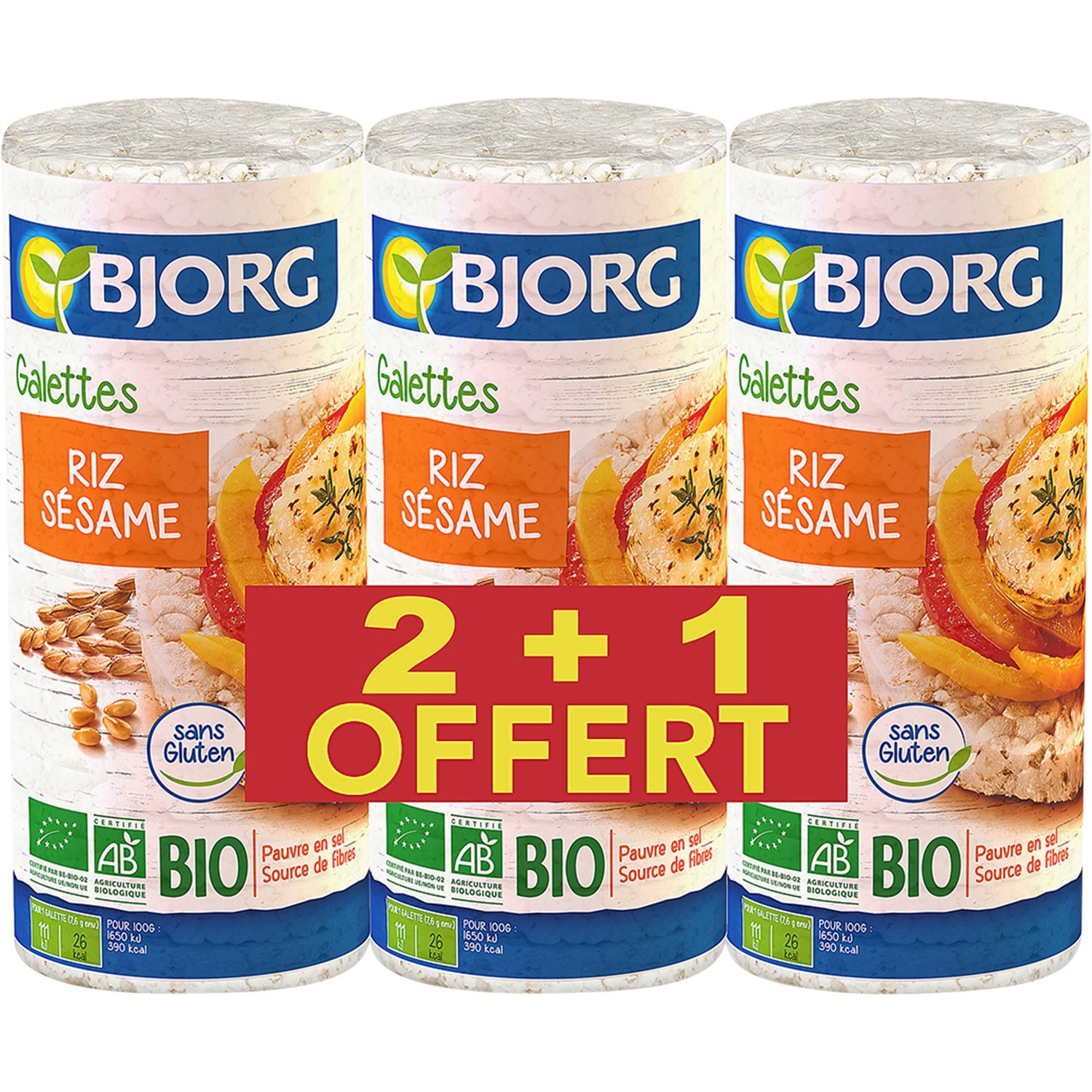 Galette de riz sésame Bio BJORG