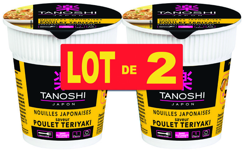  BOLS DE NOUILLES INSTANTANNÉES “TANOSHI” code EAN 3229820795973 