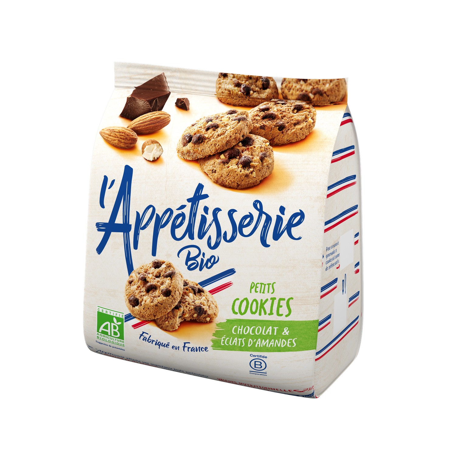 L'APPETISSERIE Biscuits petits cookies choco amandes Bio L'APPETISSERIE 3229820798318 (3229820798318)
