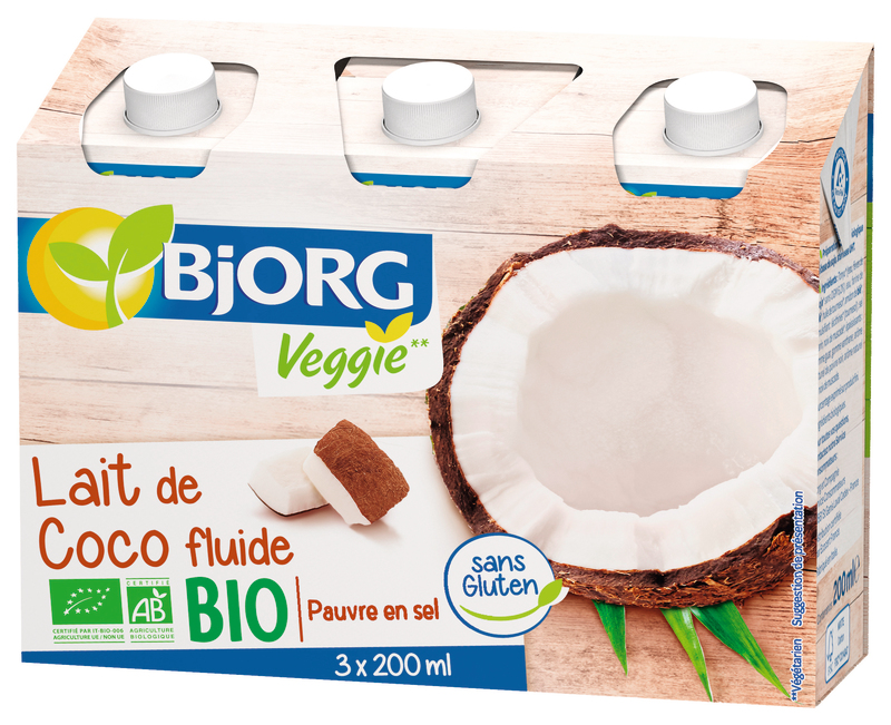 LAIT DE COCO FLUIDE BIO BJORG