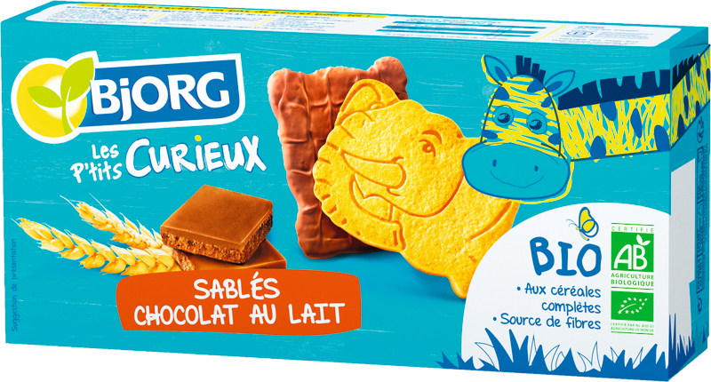 SABLÉ BIO LES P'TITS CURIEUX CHOCOLAT AU LAIT B...