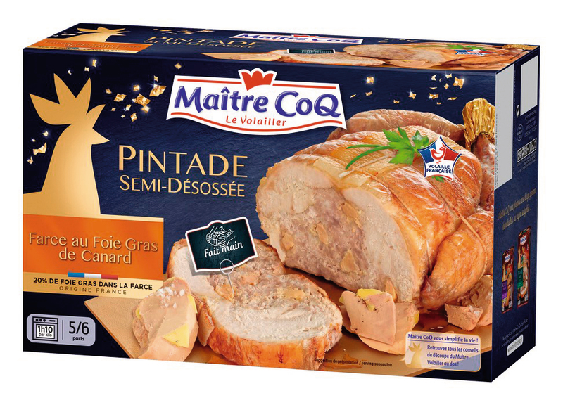 PINTADE FOIE GRAS SAUTERNE MAITRE COQ