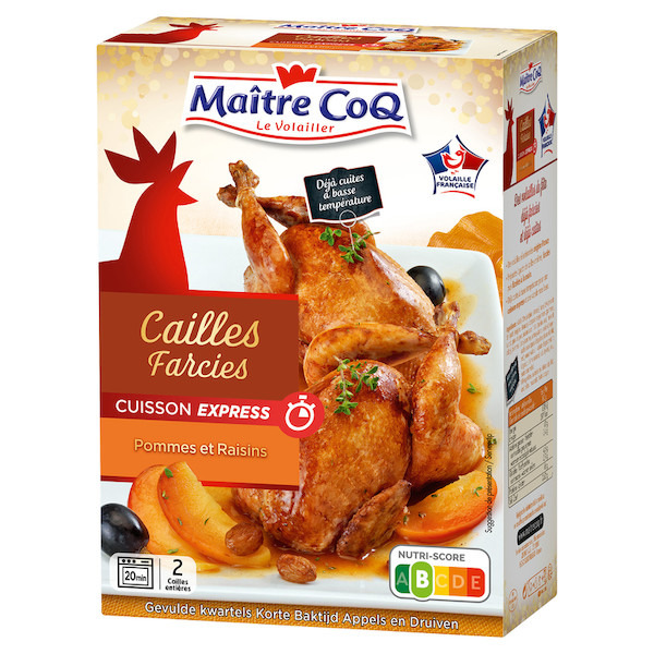 Cailles farcies Cuisson Express