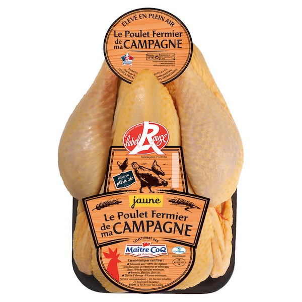 Poulet fermier Label Rouge 