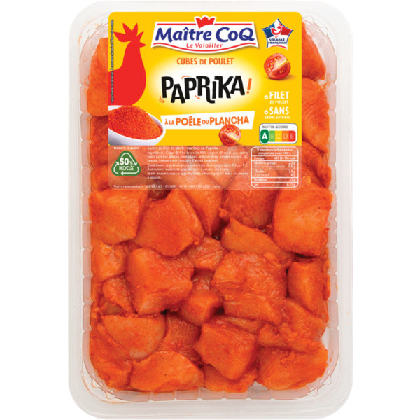 CUBES DE FILET DE POULET PAPRIKA
