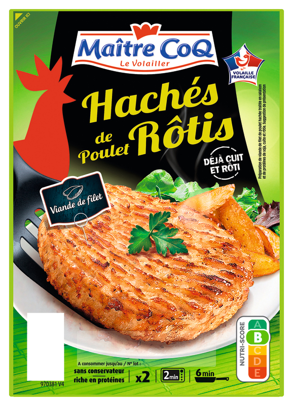 HACHÉ DE POULET RÔTI X 2 Maitre Coq
