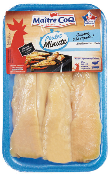 AIGUILLETTES DE POULET MINUTE MAÎTRE COQ