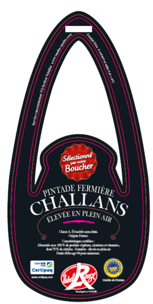  PINTADE LABEL ROUGE  IGP code EAN 3230890573866 