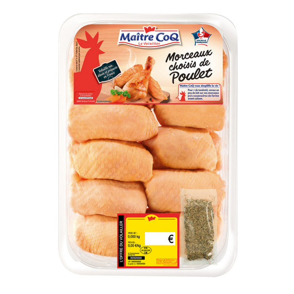 maitre-coq Morceaux choisis de poulet code EAN 3230890735776 
