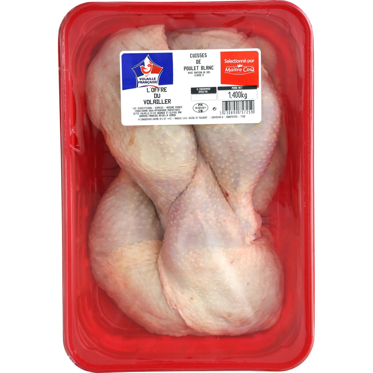 Cuisses de poulet blanc MAITRE COQ