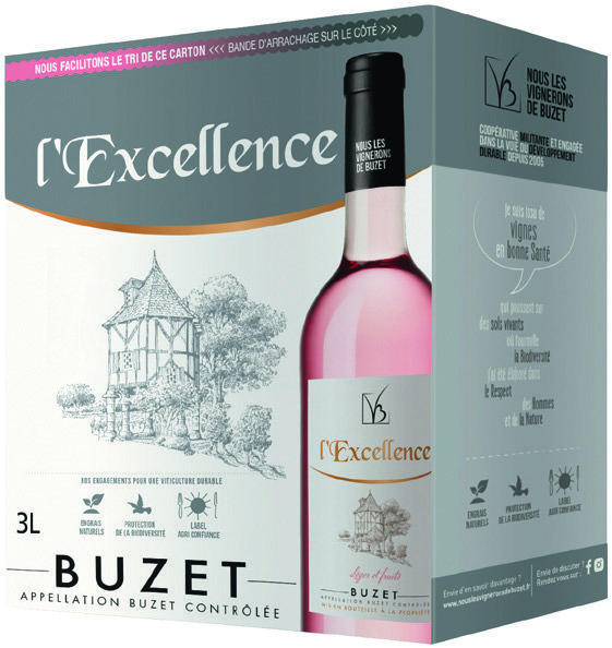  AOP** BUZET ROSÉ “L’EXCELLENCE” code EAN 3231230201364 