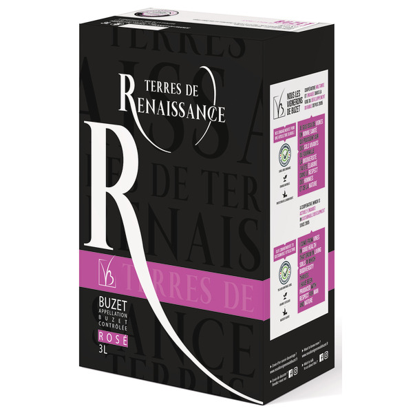 TERRES DE RENAISSANCE AOP BUZET ROSÉ
 code EAN 3231230201715 