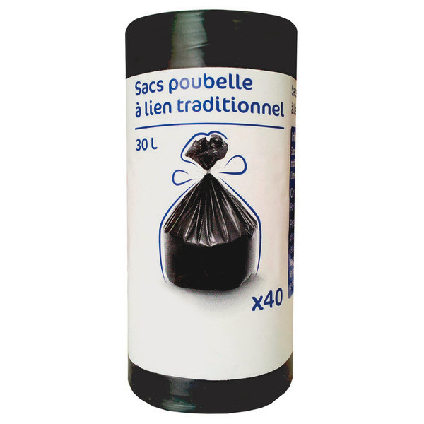 40 sacs poubelle 30 L