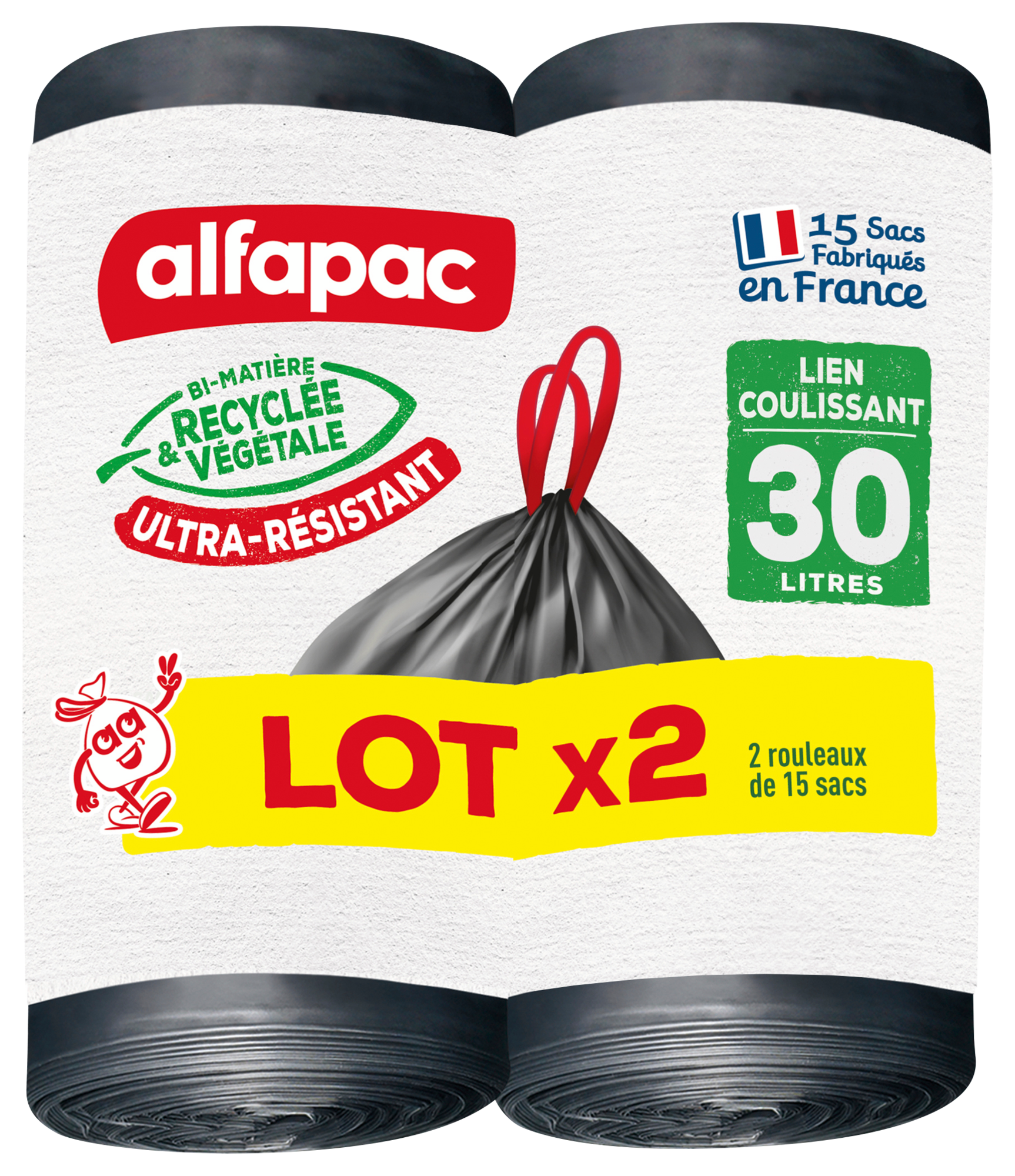 SACS POUBELLE 30L COULISSANTS ULTRA-RESISTANTS
