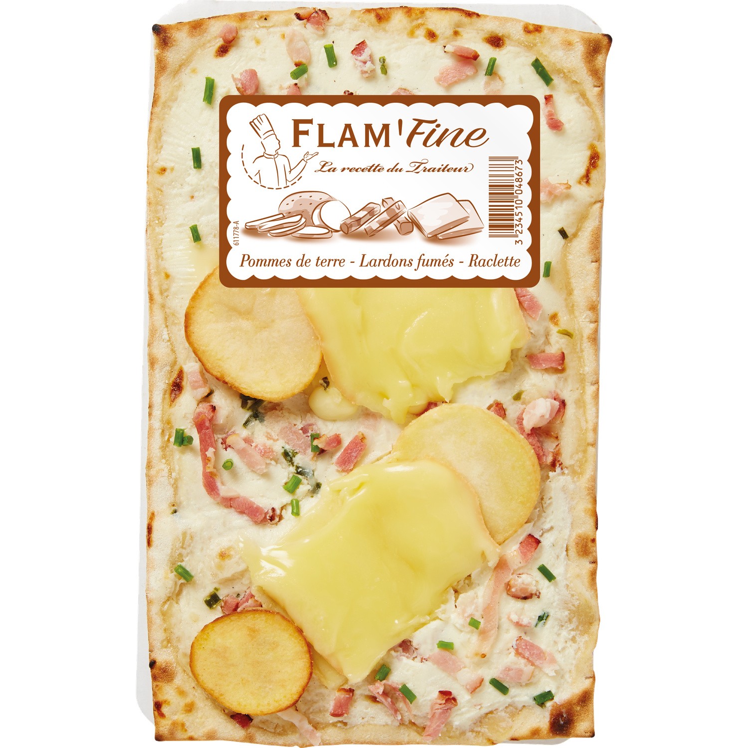 Tarte fine pomme de terre lardon raclette 