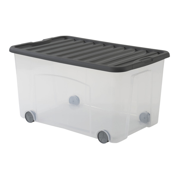 Boîte de rangement 50 L gris