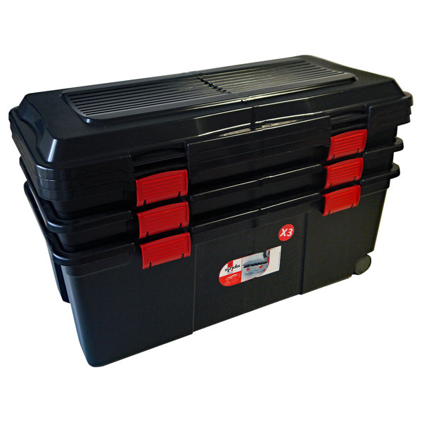  Lot de 3 coffres de rangement Camper 75L 
 code EAN 3234530011176 