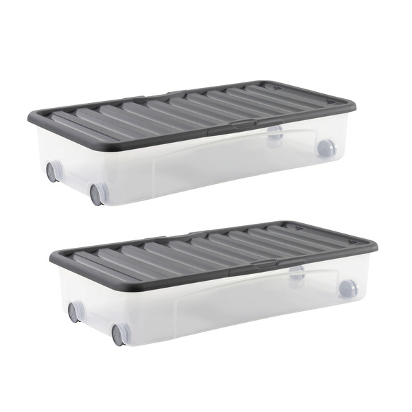 Lot de 2 dessous de lit 35L