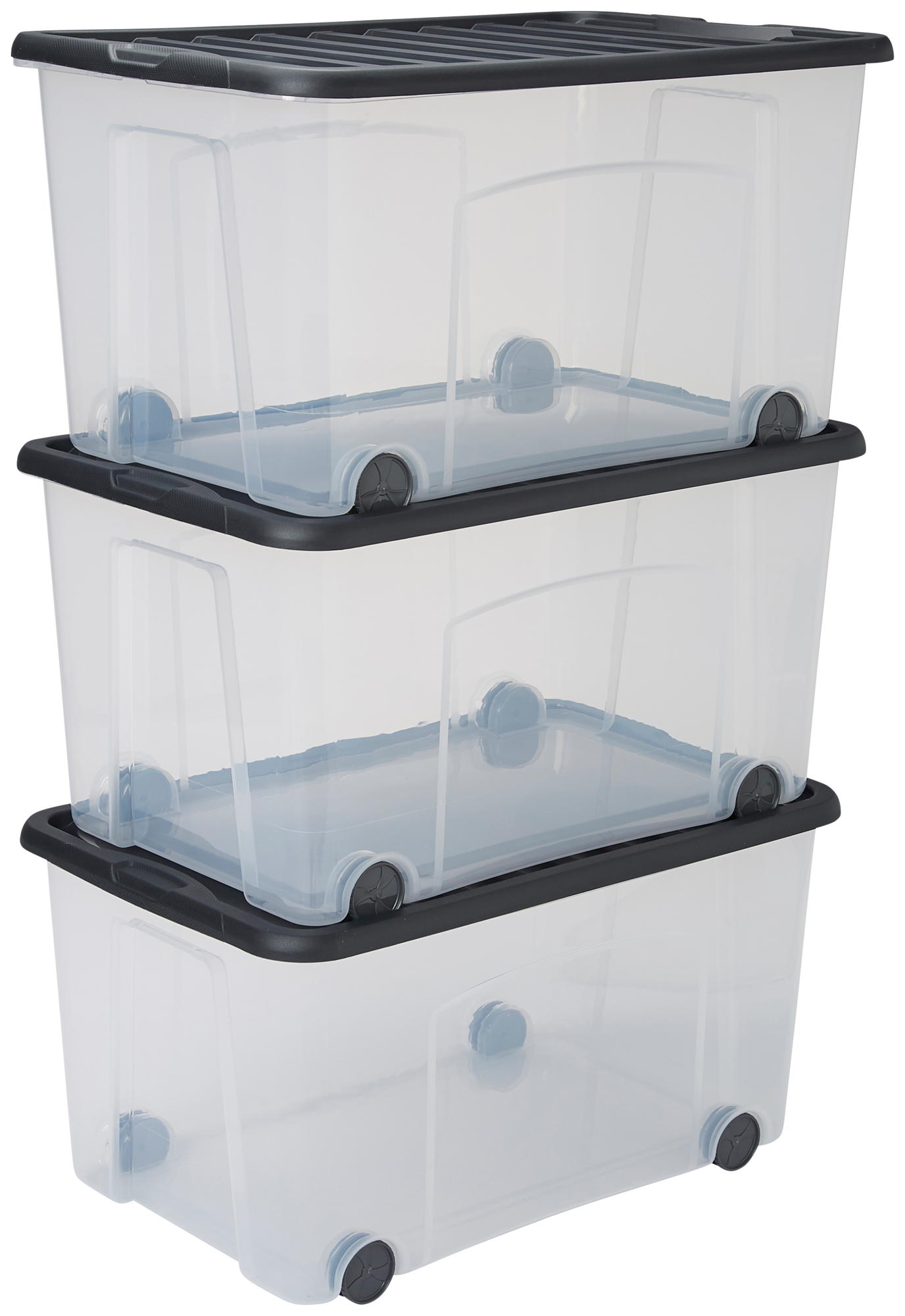 LOT DE 3 BOITES DE RANGEMENT 50L