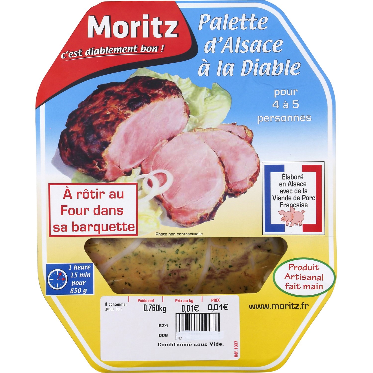 MORITZ Palette d'Alsace à la diable MORITZ code EAN 3238850907010 