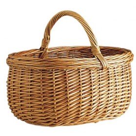 Panier en osier Buff - 45x34x24 cm