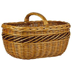 Panier en osier Buff oval - 48x36x23 cm