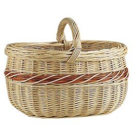 AUBRY GASPARD Panier en osier Buff - blanc code EAN 3238920001730 