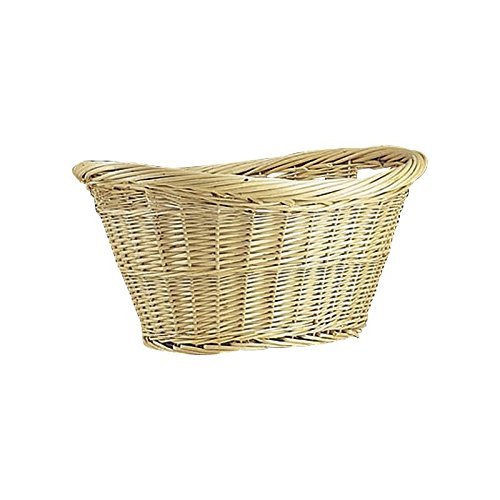 Corbeille à linge en osier blanc