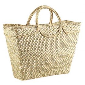 Cabas en maïs fond renforcé - doublure plastiqu...